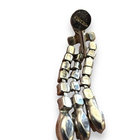 Wiesner Vintage Rhinestone Chandelier Screwback Earrings - Picture 3 of 5